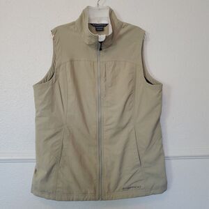 Exofficcio Women’s Fly Q Lite Vest Khaki Size L (12-14) Full Zip